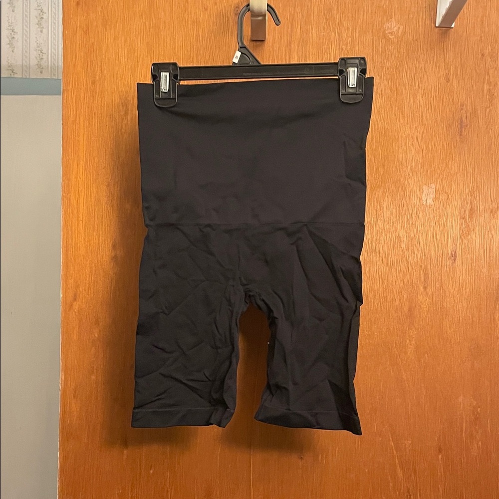 Black High-Waisted Support Shorts